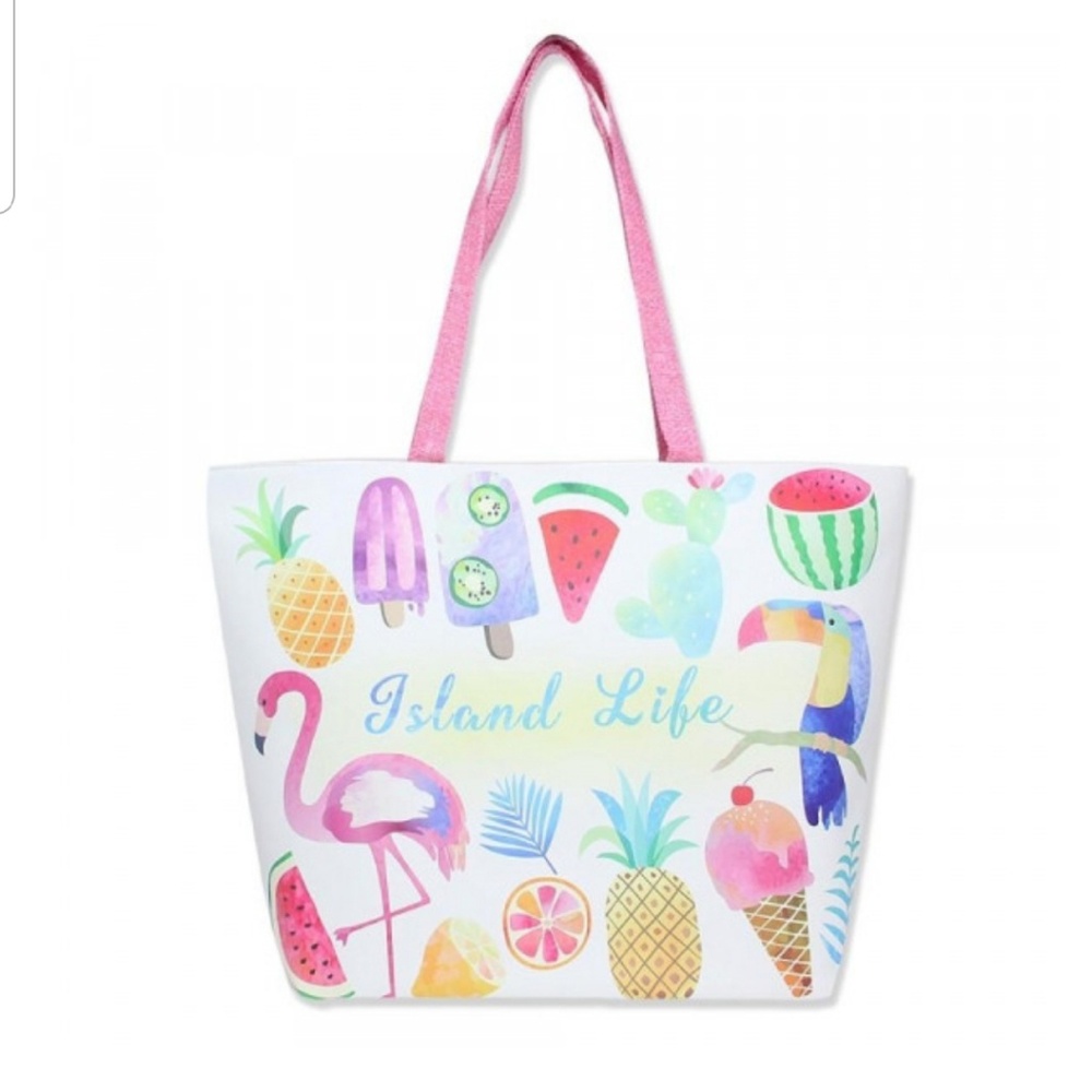 Large Island Life Tote Bag